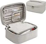 This makeup bag for women adopts waterproof & soft fabric, smooth double zippers, comfortable handle and specified spots for your makeup brushes, so it will be a great choice for birthday gifts, Christmas gifts and various holiday gifts.